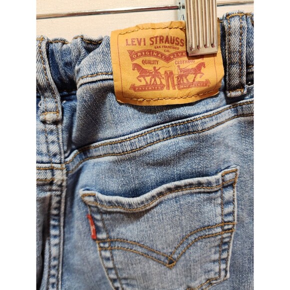 Levis Jeans Girls 8 Blue Jeans Adjustable Denim Bootcut Classic Mid Rise Staple - Picture 9 of 16